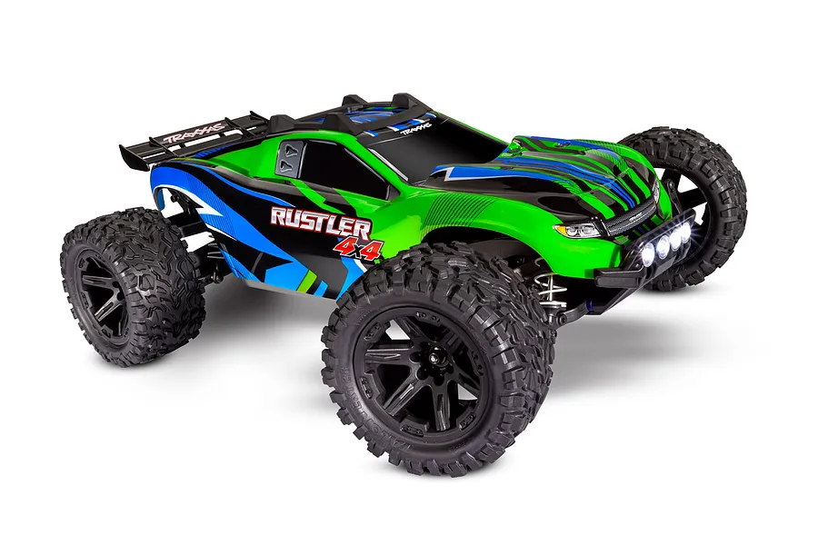 Traxxas Rustler 4x4 RC Stadium Truck Electric 4WD 1/10 Scale RTR with LED Light Kit image 67242