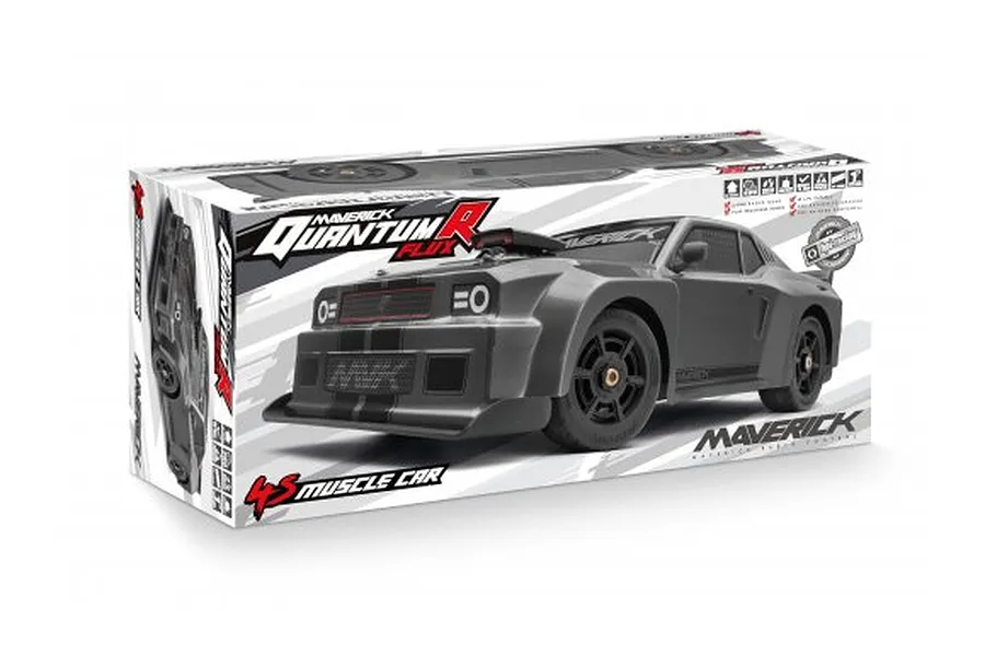 Maverick Quantum R Flux 4S RC Muscle Car Electric Brushless 4WD 1/8 Scale RTR - Grey image 67298