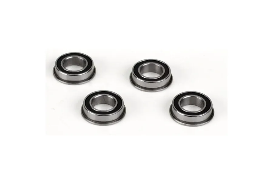 Losi 8x14x4mm Rubber Shielded Flanged Ball Bearings 4Pcs image 67338