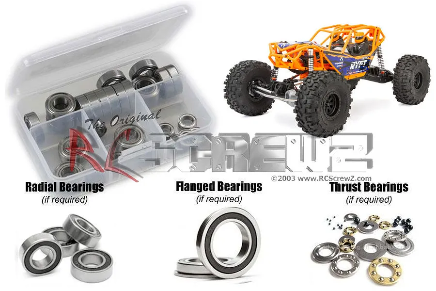 RC Screwz RBX10 Ryft Complete Rubber Shielded Bearing Kit image 67375