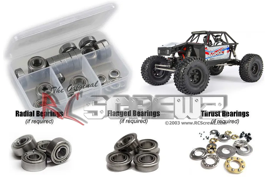 RC Screwz Capra 1.9 Complete Metal Shielded Bearing Kit image 67379