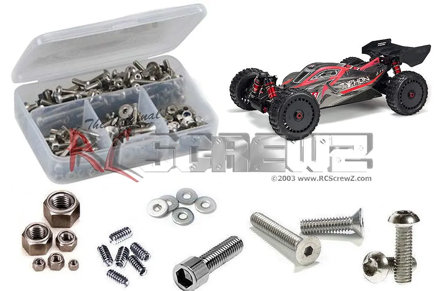 RC Screwz Typhoon 6s BLX V5 Complete Stainless Screw Kit image 67391