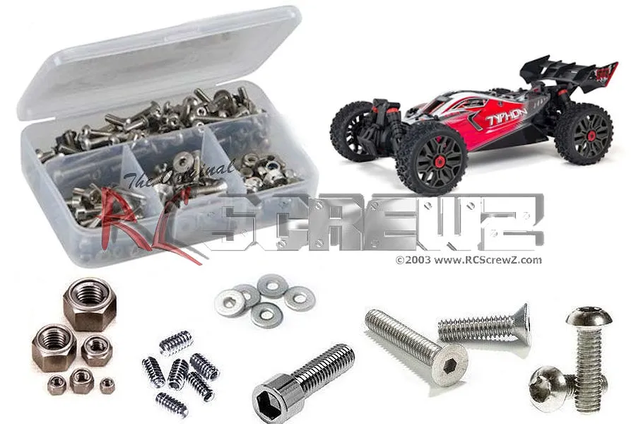 RC Screwz Typhon 3s 4×4 V3 Complete Stainless Screw Kit image 67393