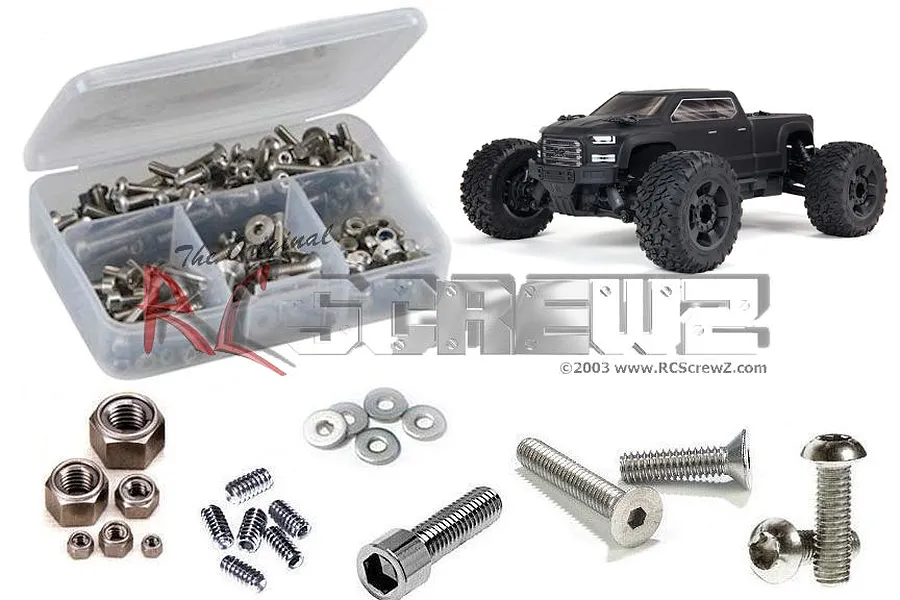 RC Screwz Big Rock 3s 4×4 Complete Stainless Screw Kit image 67400