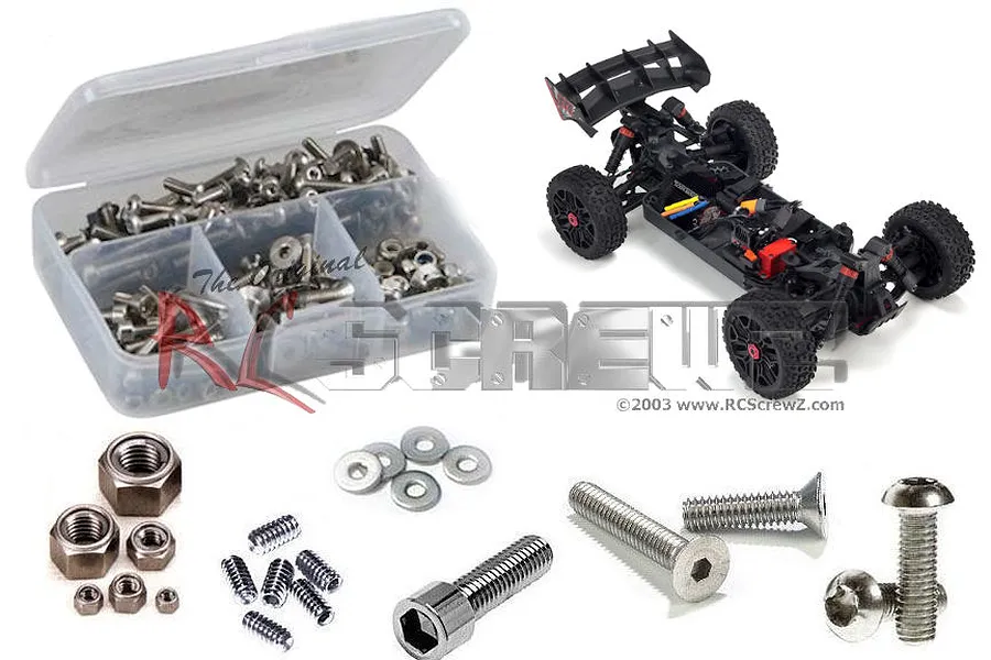 RC Screwz Vorteks 3s BLX 4×4 Complete Stainless Screw Kit image 1