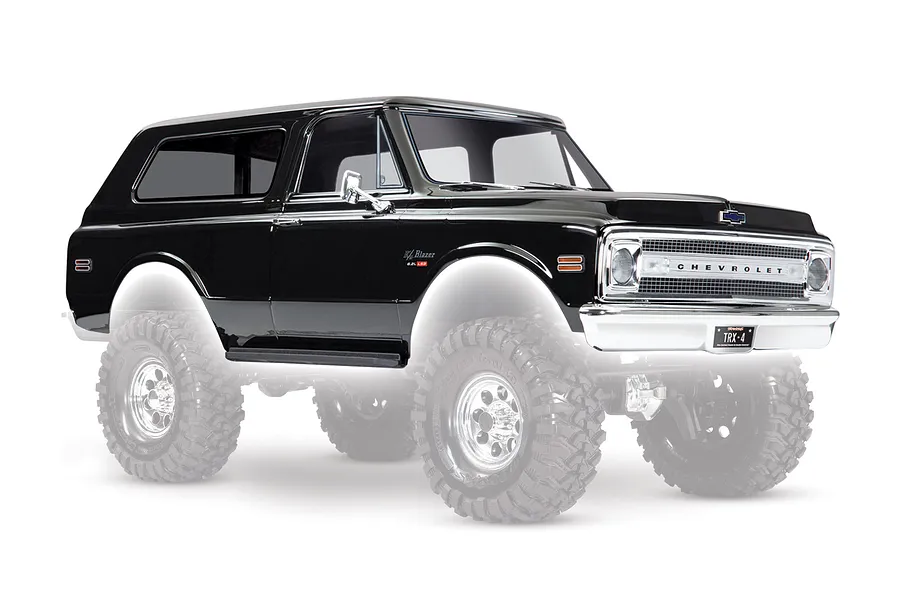 Traxxas 1/10 1969 Chevrolet Blazer Painted Body Shell w/ Hardware &amp;amp; Decals - Black image 67416