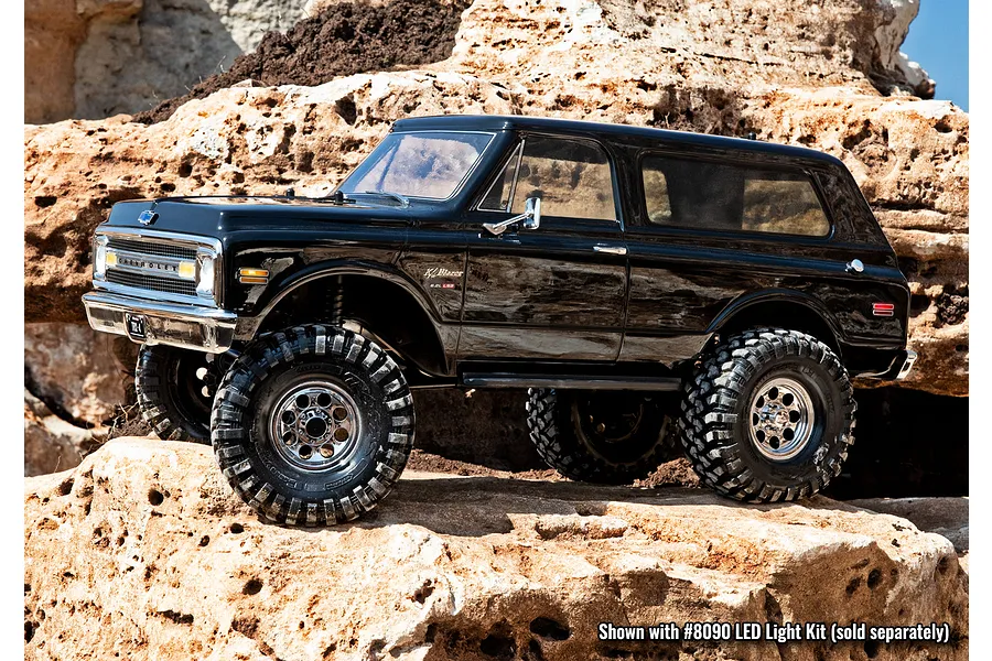 Traxxas 1/10 1969 Chevrolet Blazer Painted Body Shell w/ Hardware &amp;amp; Decals - Black image 67422