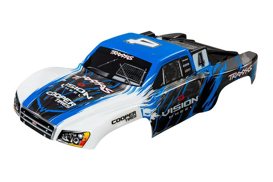 Traxxas Slash Keegan Kincaid Blue Painted Body Shell w/ Decals image 67429