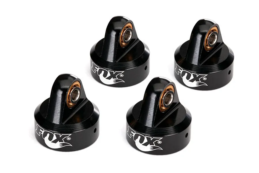 Traxxas Black Aluminium Fox Shock Caps 4Pcs image 67430