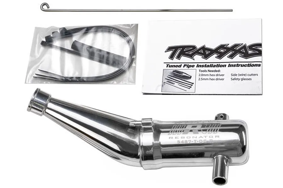 Traxxas 1/10 Tuned Exhaust Pipe &amp;amp; Resonator Set image 67445