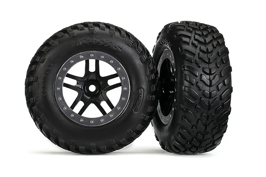 Traxxas 2.2/3.0&amp;quot; Tyres &amp;amp; Rims - Glued Wheels 2Pcs image 67468