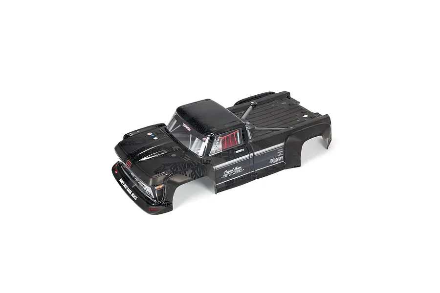 ARRMA 1/5 Outcast Black Painted Body Shell w/ Decals image 67480