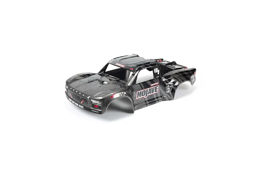 ARRMA 1/7 Mojave EXB Black Painted Short Course Body Shell w/ Decals image 67487