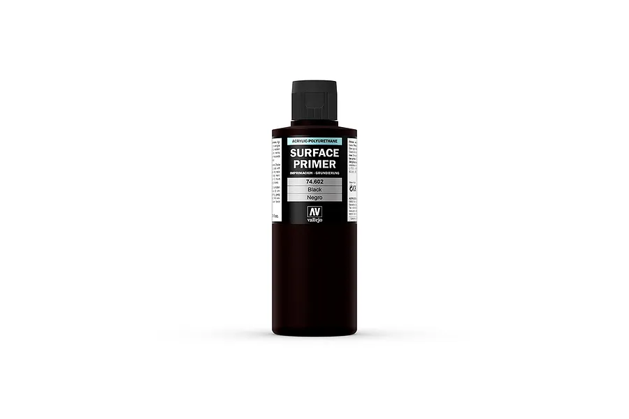 Vallejo Black Surface Primer 200ml image 67531