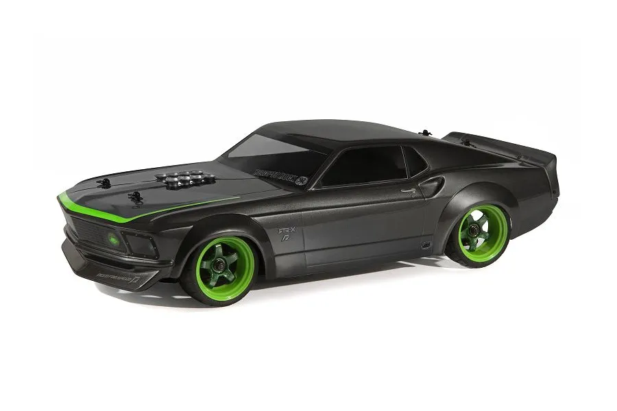 HPI 1/10 RS4 1969 Ford Mustang GT-R Black Painted Body Shell image 67552
