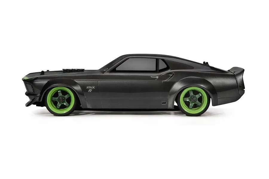 HPI 1/10 RS4 1969 Ford Mustang GT-R Black Painted Body Shell image 67553