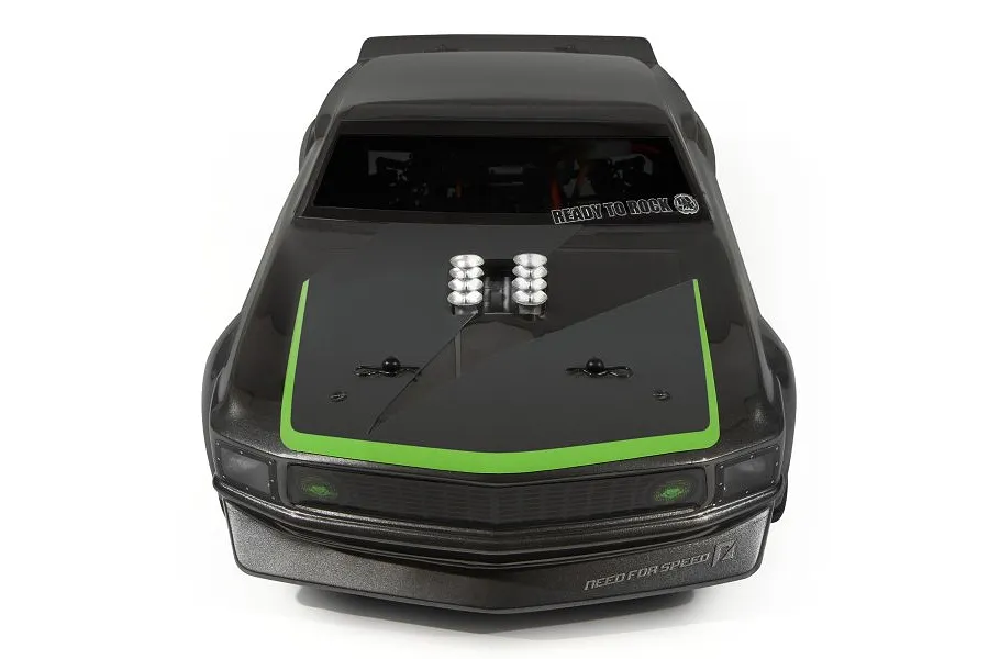 HPI 1/10 RS4 1969 Ford Mustang GT-R Black Painted Body Shell image 67554