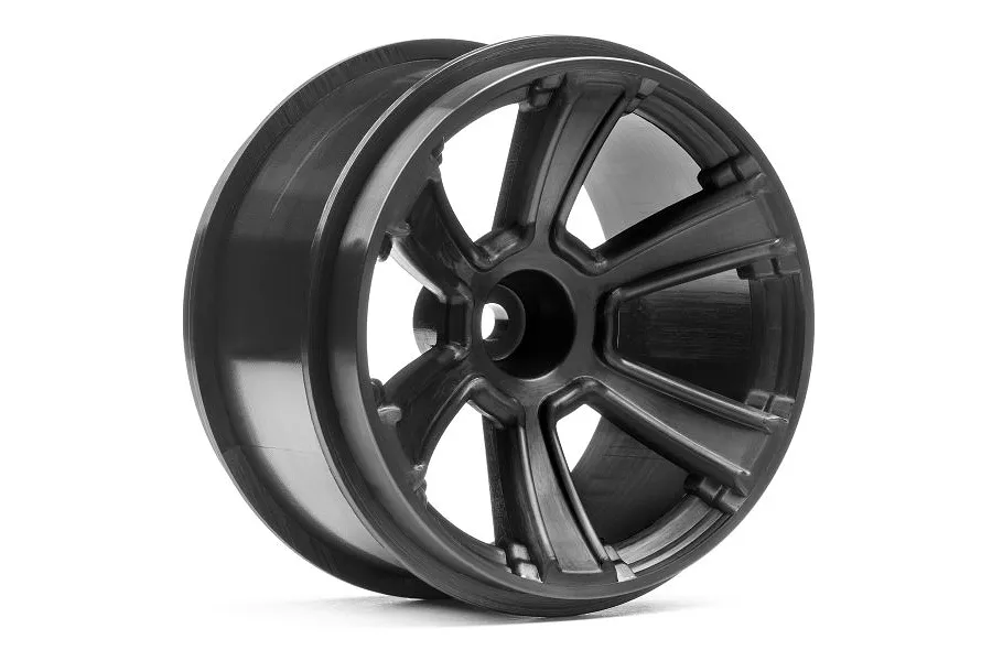 HPI 2.8&amp;quot; 6-Shot MT Black Rims 2Pcs image 67603
