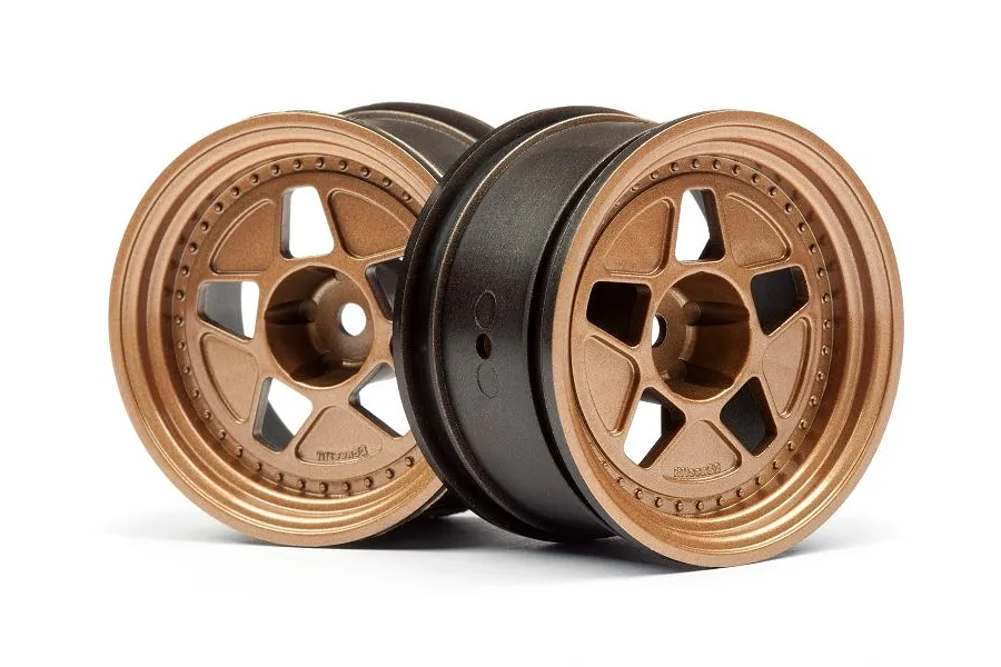 HPI 1.9&amp;quot; Fifteen52 Tarmac R43 Bronze Rims 2Pcs w/ 10mm Offset image 67608