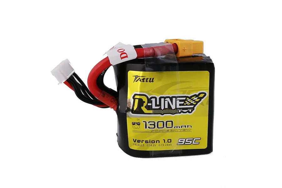 Tattu 14.8V 1300mAh 95C LiPo Battery image 67661
