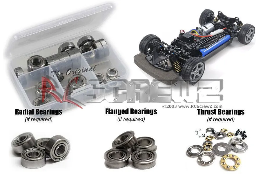 RC Screwz TT-02 Type S/SS Metal Shielded Bearing Kit image 1