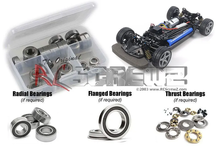 RC Screwz TT-02 Type S/SS Rubber Shielded Bearing Kit image 67672
