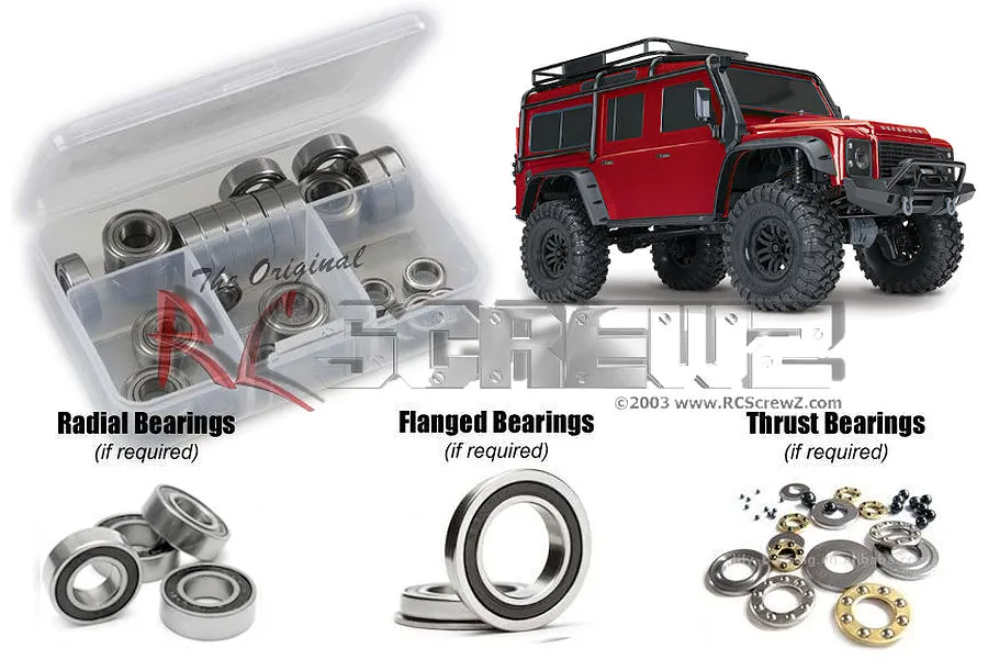 RC Screwz TRX-4 Rubber Shielded Bearing Kit image 67678