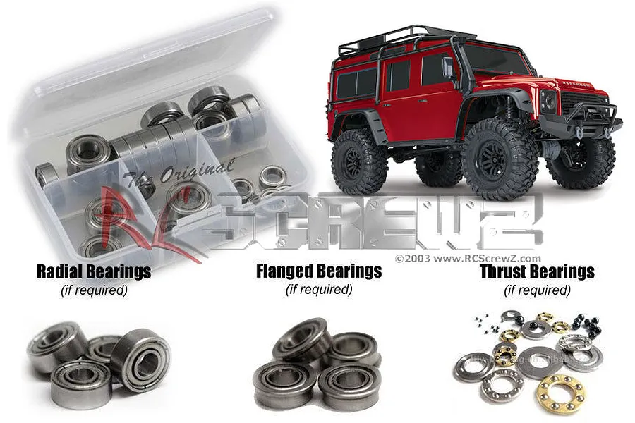 RC Screwz TRX-4 Metal Shielded Bearing Kit image 67679