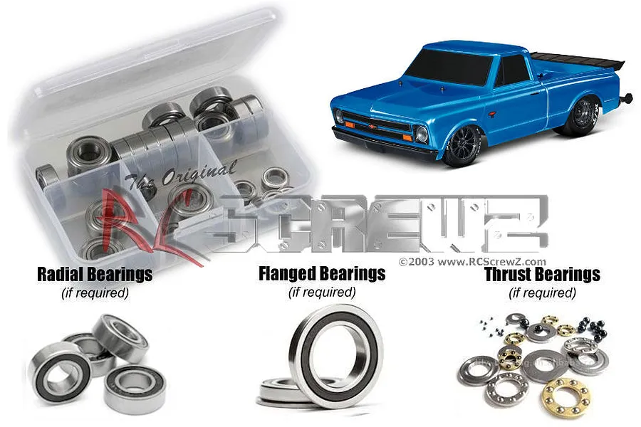 RC Screwz Drag Slash Rubber Shielded Bearing Kit image 67684