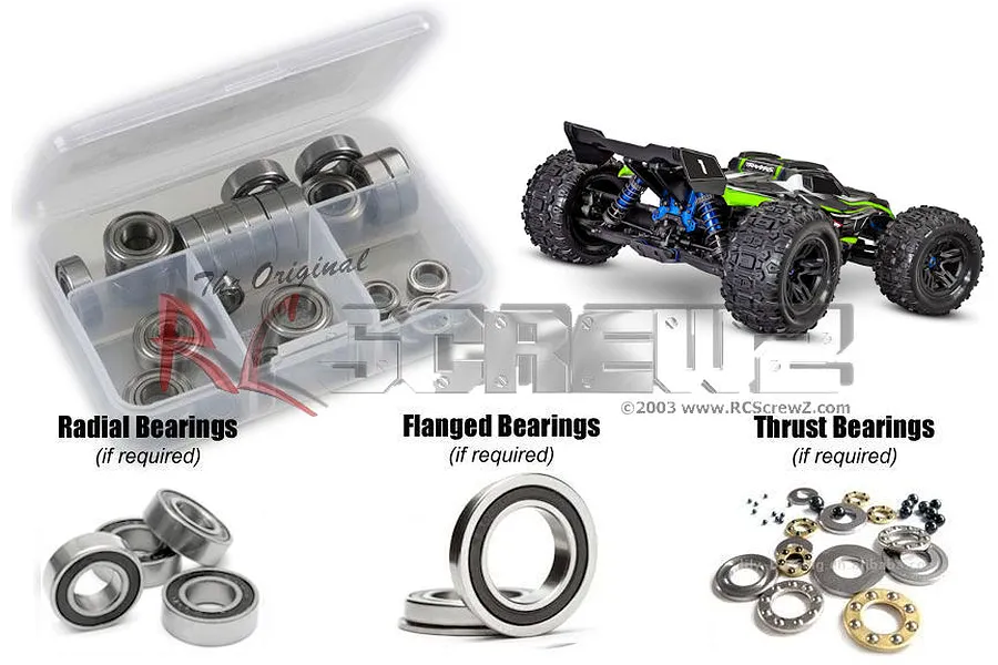 RC Screwz Sledge 4x4 Rubber Shielded Bearing Kit image 67686