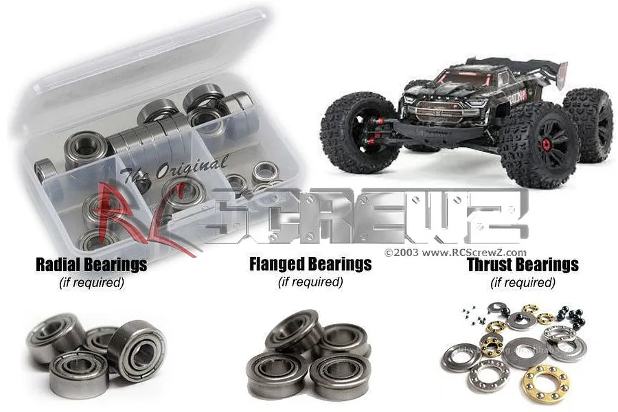 RC Screwz Kraton EXB Metal Shielded Bearing Kit image 67696