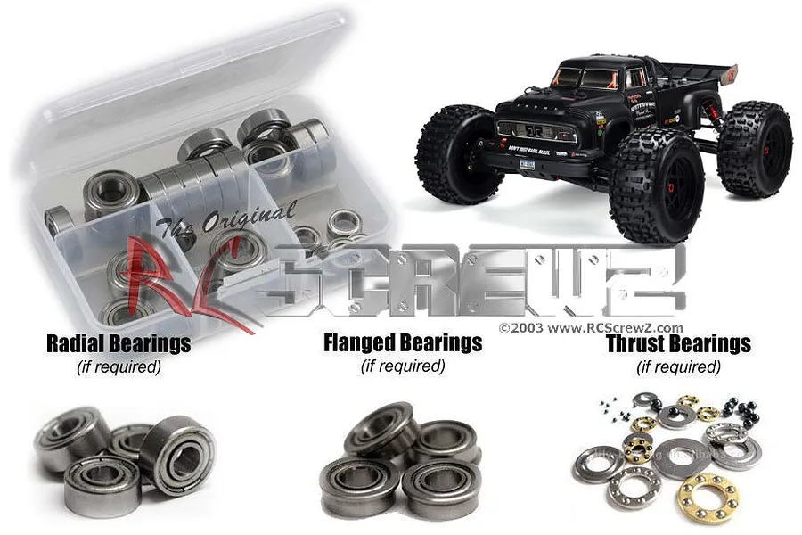 RC Screwz Notorious 6S V5 Metal Shielded Bearing Kit image 67698