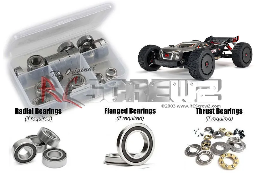 RC Screwz Talion 6S BL Rubber Shielded Bearing Kit image 67705