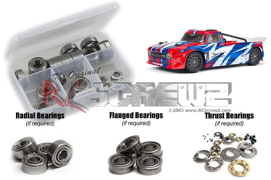 RC Screwz Infraction Mega Metal Shielded Bearing Kit image 67706