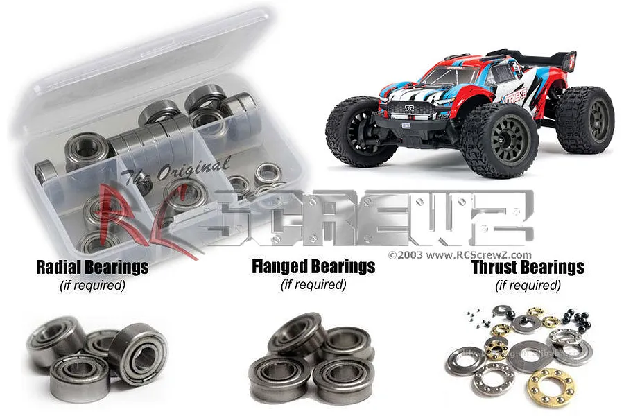 RC Screwz Vorteks 3S BLX Metal Shielded Bearing Kit image 67711