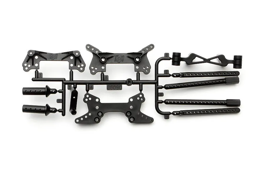 HPI Sprint 2 Shock Tower/Body Post Set image 6782