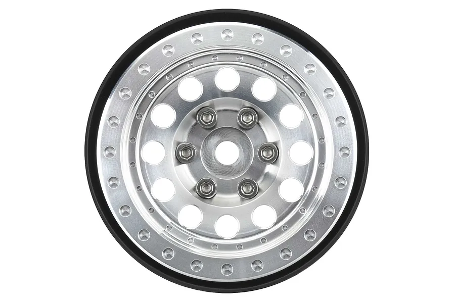 Pro-Line 1.9&amp;quot; Silver Aluminium Rock Shooter Beadlock Rims 2Pcs image 67927