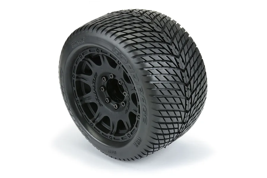 Pro-Line 3.8&amp;quot; Road Rage Tyres on Black Raid Rims - Glued Wheels 2Pcs image 4