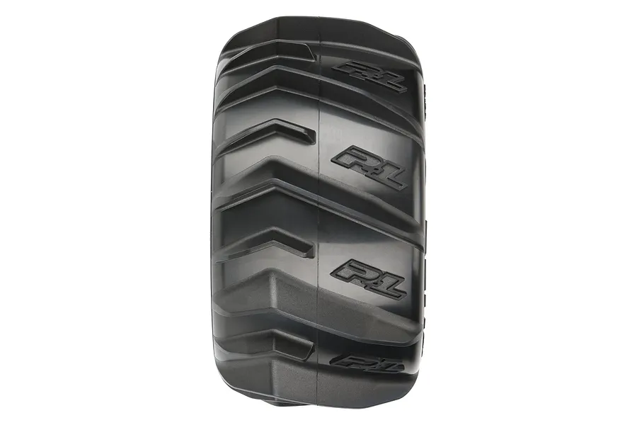 Pro-Line 2.8&amp;quot; Dumont Z3 Paddle Tyres on Black Raid Rims - Glued Wheels 2Pcs image 68007
