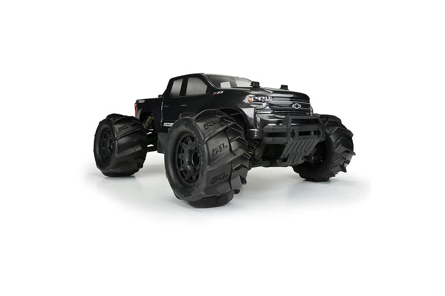 Pro-Line 2.8&amp;quot; Dumont Z3 Paddle Tyres on Black Raid Rims - Glued Wheels 2Pcs image 68011