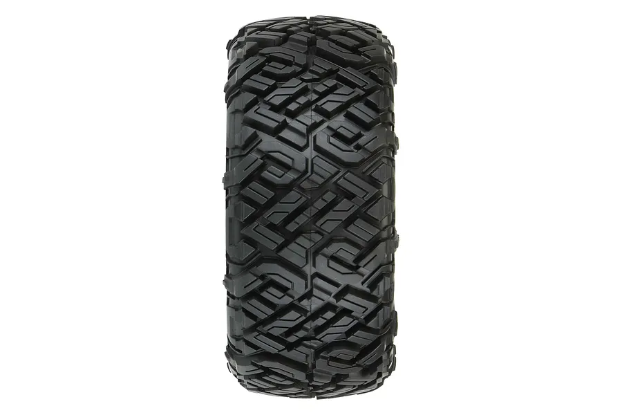 A single Pro-Line 2.2/3.0 inch Icon All Terrain short course RC tyre viewed from the tread side against a white background.