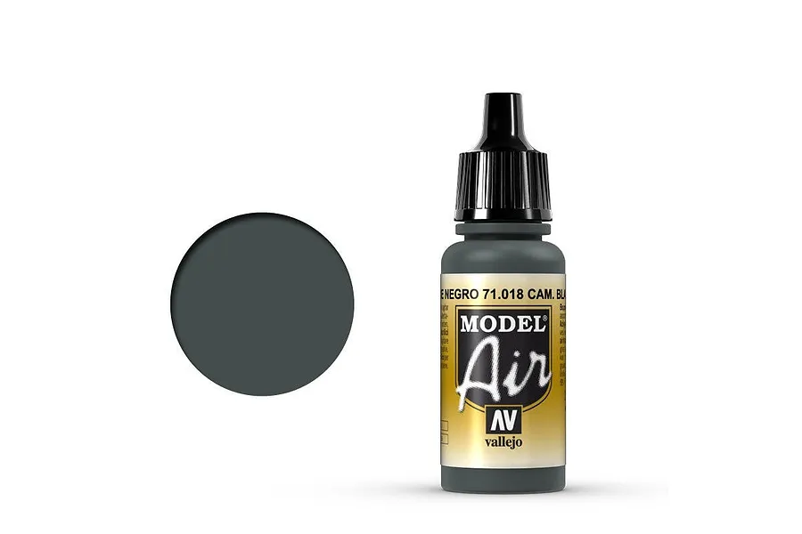 Vallejo Model Air CamBlack Green Acrylic Airbrush Paint 17ml image 68312