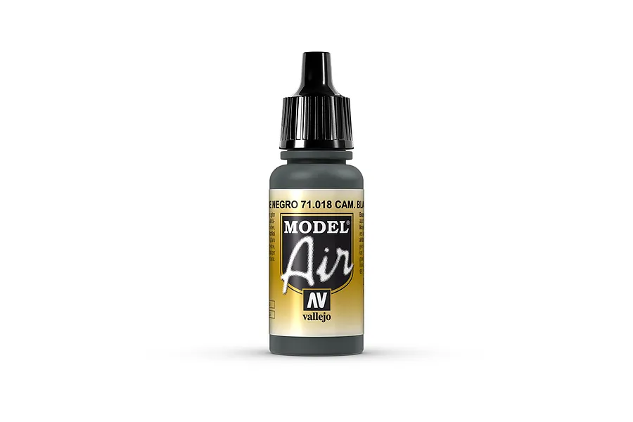 Vallejo Model Air CamBlack Green Acrylic Airbrush Paint 17ml image 68313