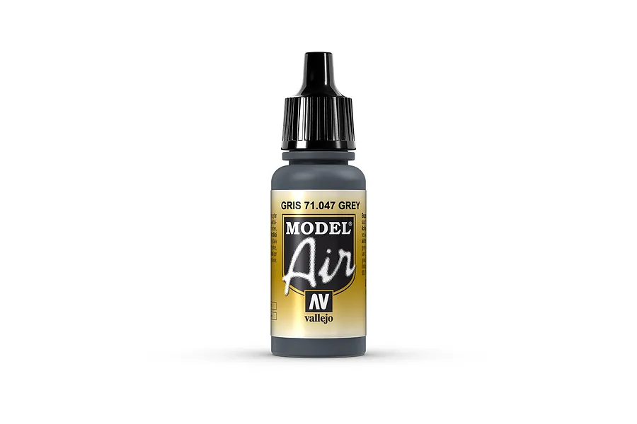 Vallejo Model Air Grey Acrylic Airbrush Paint 17ml image 68356