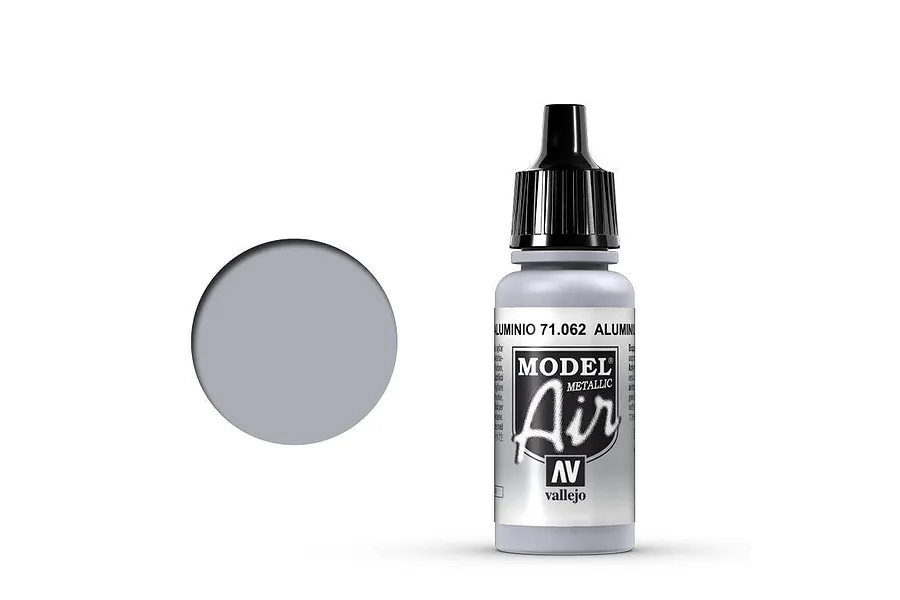 Vallejo Model Air Aluminium Acrylic Airbrush Paint 17ml image 68372