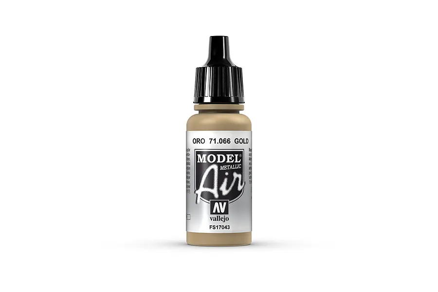 Vallejo Model Air Gold Acrylic Airbrush Paint 17ml image 68379