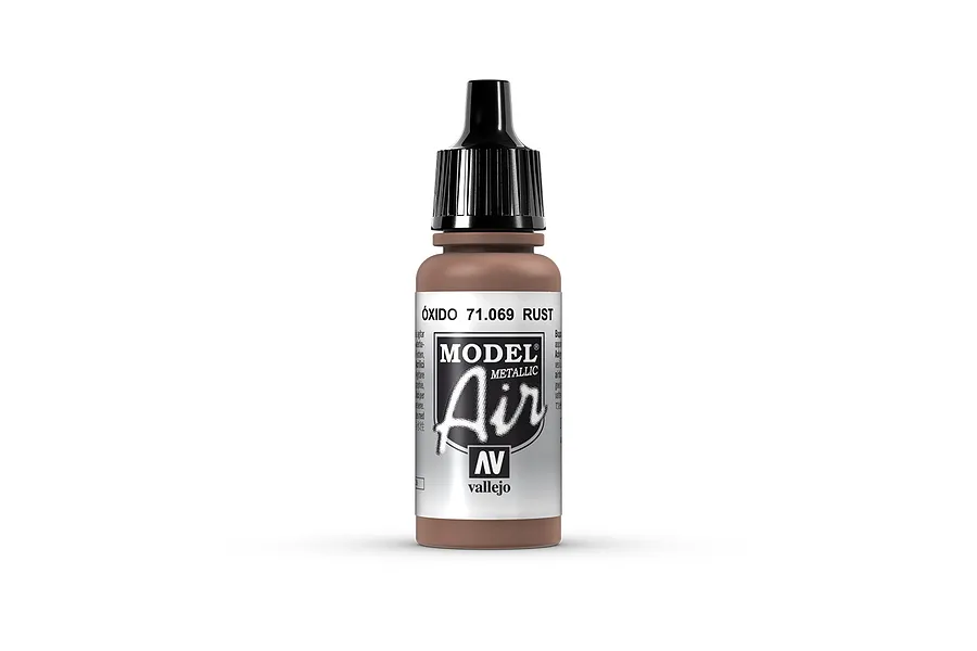 Vallejo Model Air Rust Acrylic Airbrush Paint 17ml image 1