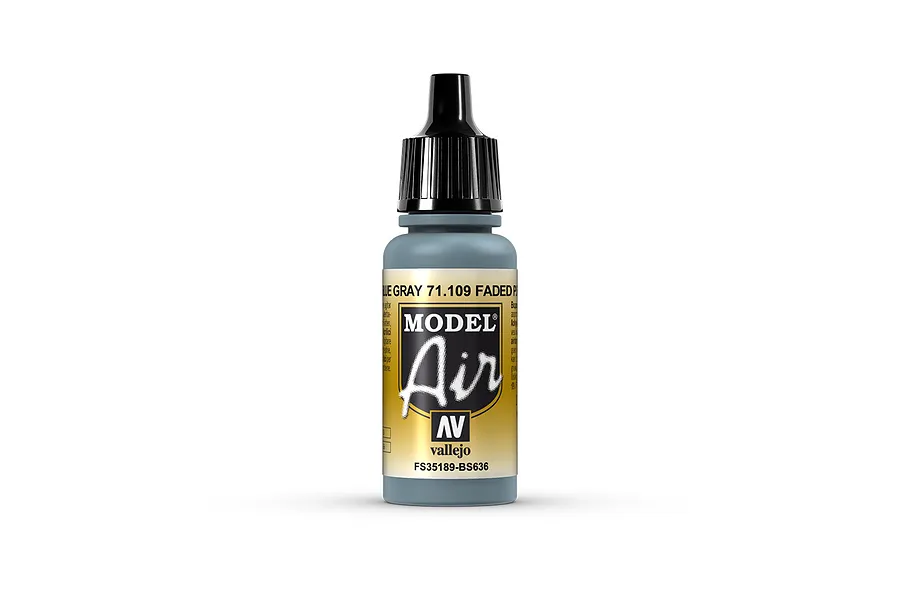 Vallejo Model Air UK PRU Blue Acrylic Airbrush Paint 17ml image 2