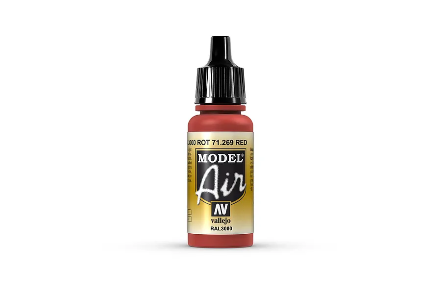 Vallejo Model Air Red Acrylic Airbrush Paint 17ml image 68514