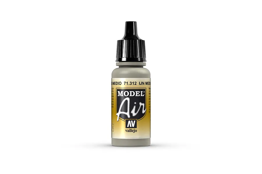 Vallejo Model Air IJN Medium Grey Acrylic Airbrush Paint 17ml image 68576